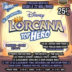 Lorcana Monthly - TOP HERO - Jeudi le 22 Mai 19h